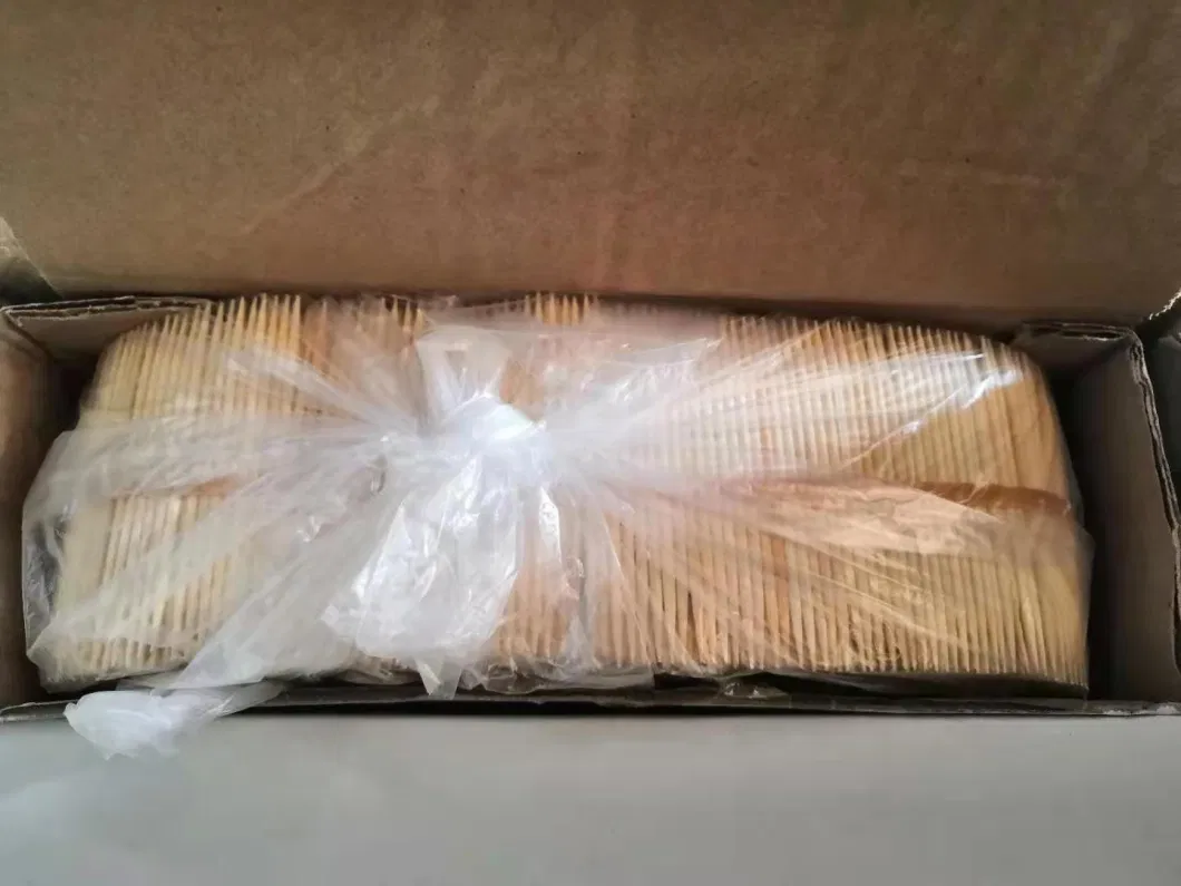 Food-Contacting Grade Hygienic High Quality Biodegradable Disposable 100% Natural Bamboo Toothpick Wooden Toothpick