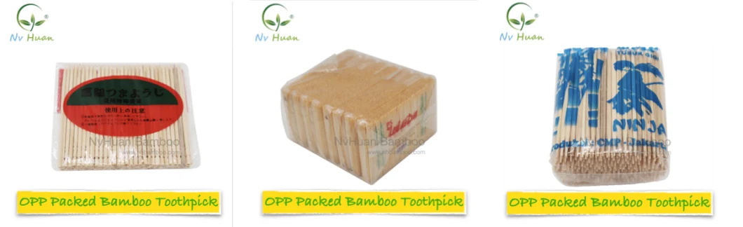 Cello Wrap Bamboo Toothpick Plastic Wrap Toothpicks